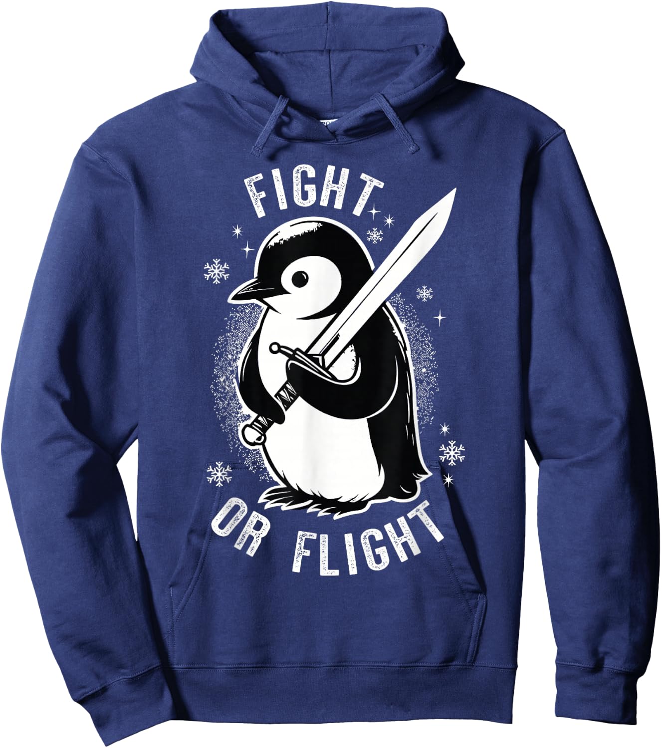 Fight or Flight Penguin Hoodie - Hoodie | Navy