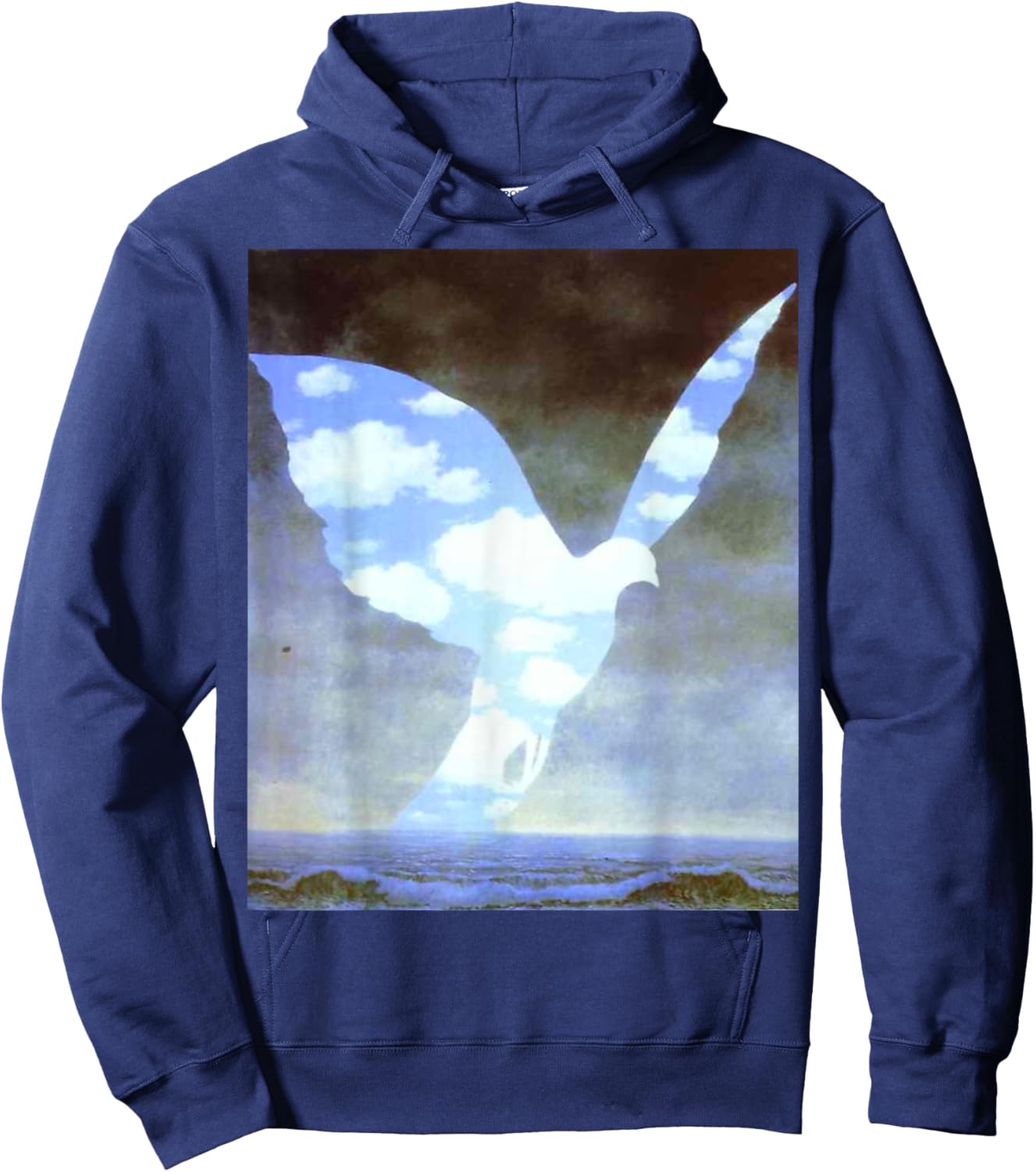 Handsome Shirts:Magritte 5 Hoodie - Hoodie | Navy