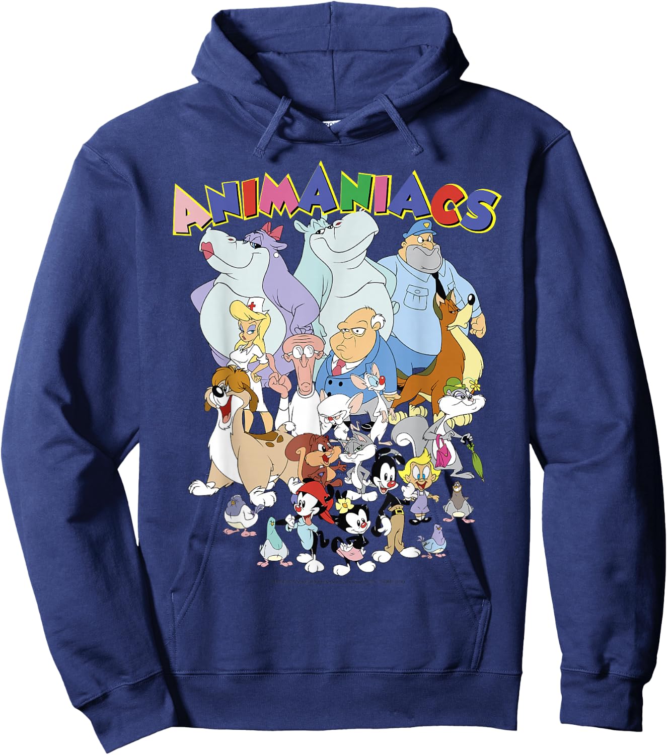 Animaniacs Group Shot Logo Hoodie - Hoodie | Navy