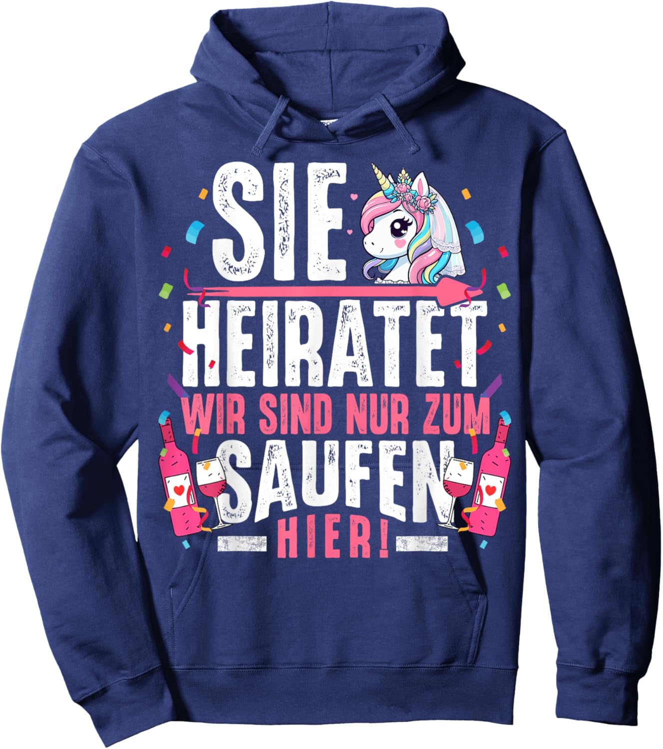 Hen Party Women JGA Shirt Hen Night , black Hoodie - Hoodie | Navy