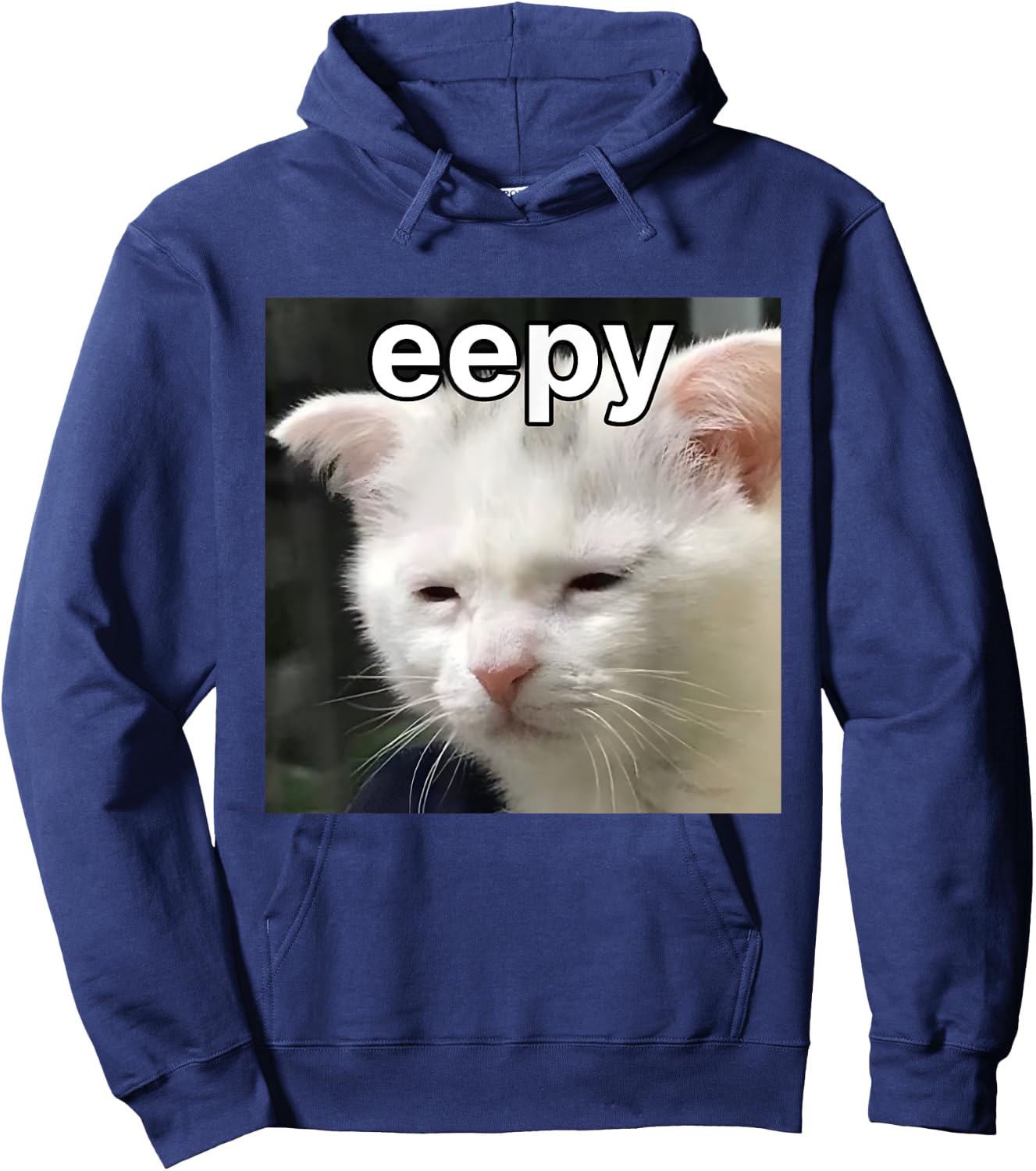 Eepy Cat Silly Sleepy Cat Meme Women Hoodie - Hoodie | Navy