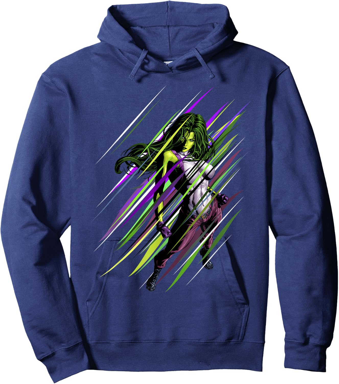 Marvel She-Hulk Lined Portrait Hoodie - Hoodie | Navy