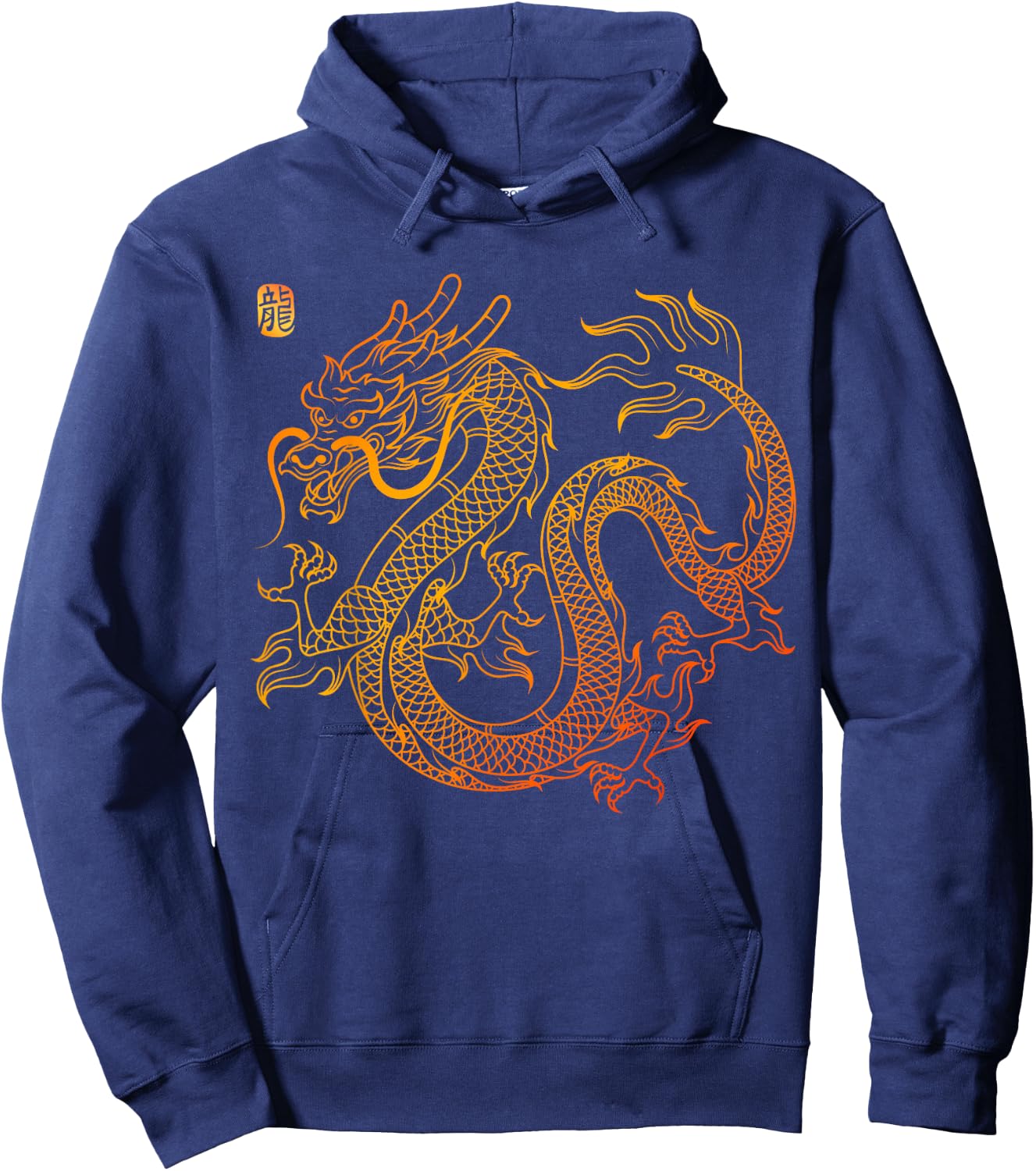 Chinese Dragon Hoodie - Hoodie | Navy