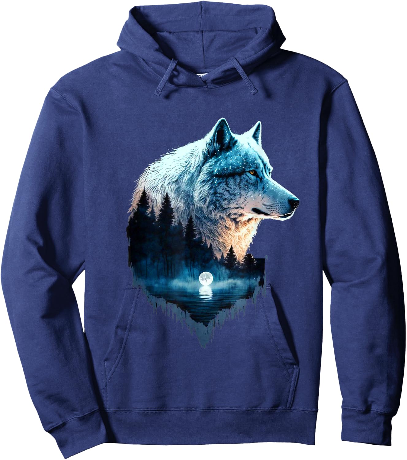 Wolf shirt , wolf shirt, wolf women, wolf moon Hoodie - Hoodie | Navy