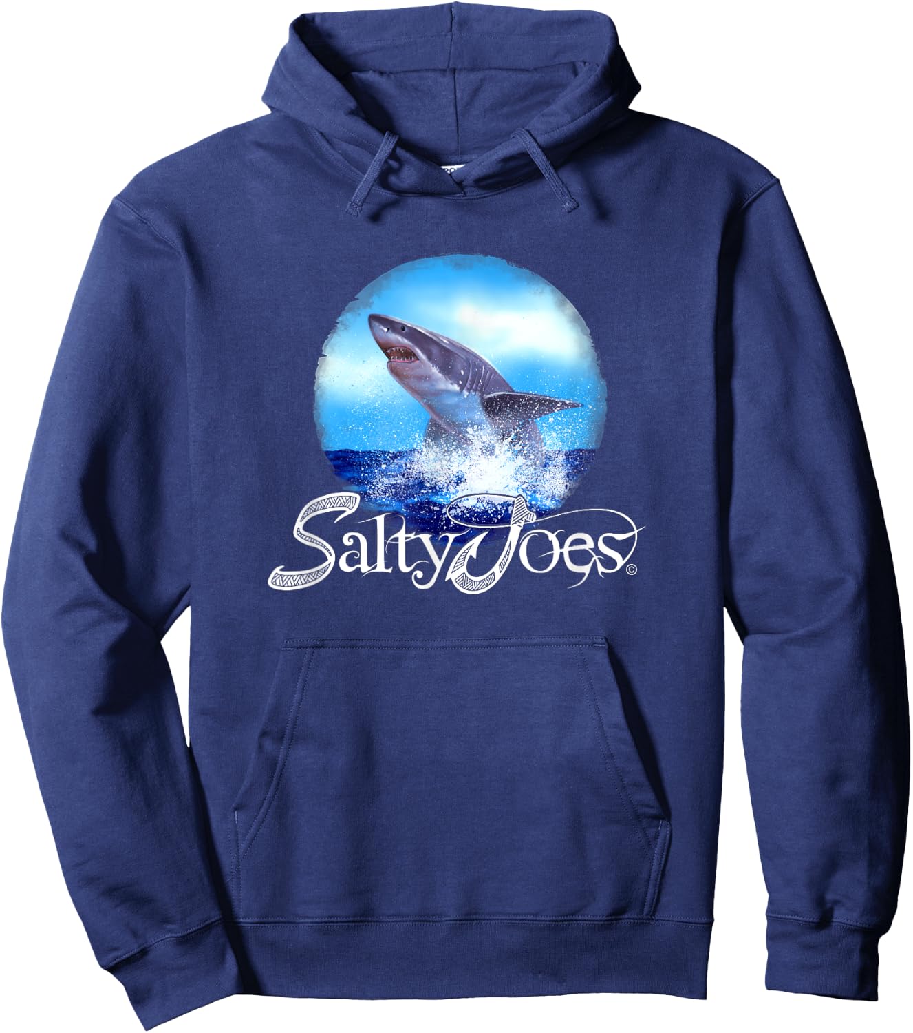 Salty Joe's King of the Ocean Logo Graphic Hoodie - Hoodie | Navy