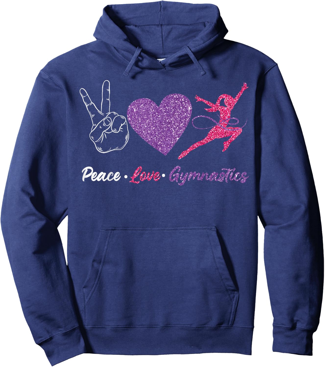 Gymnastics Girl Hoodie - Hoodie | Navy