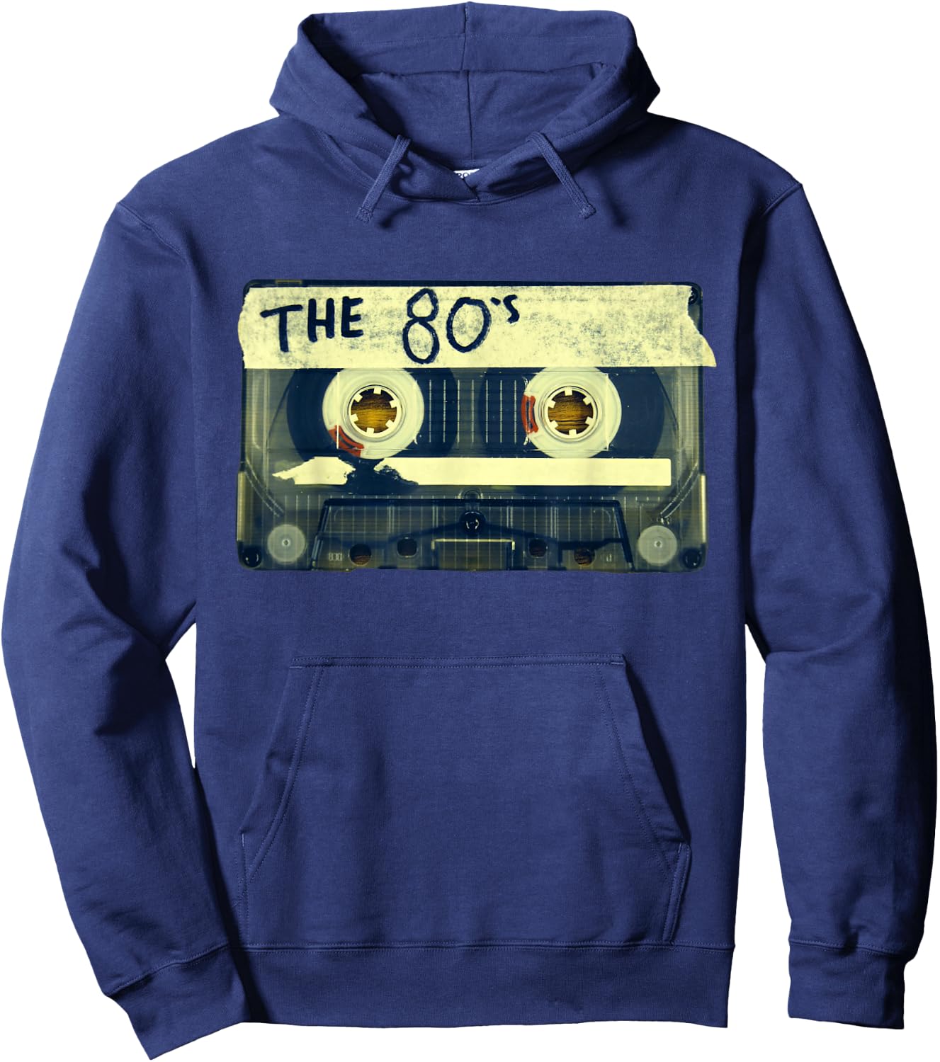 Retro 80's Mix Tape Hoodie - Hoodie | Navy