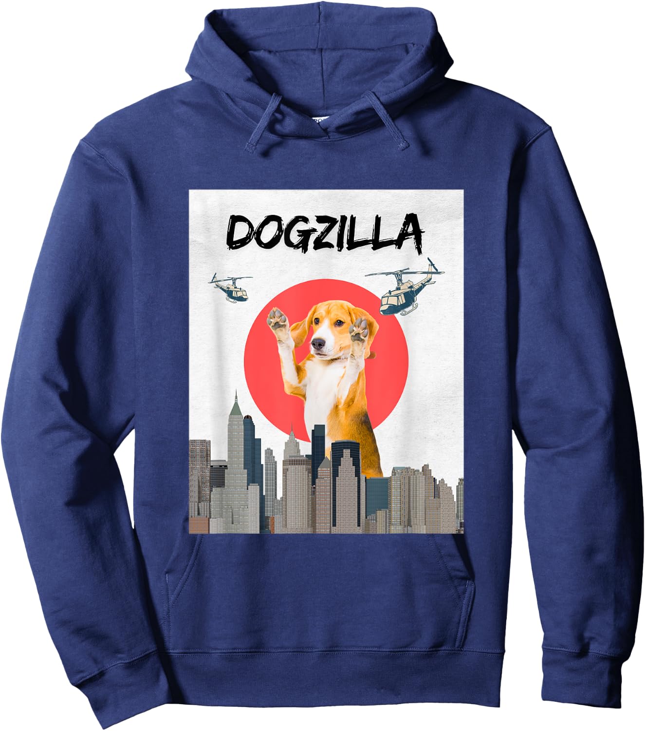 Dogzilla - Perfect for dog lovers Hoodie - Hoodie | Navy