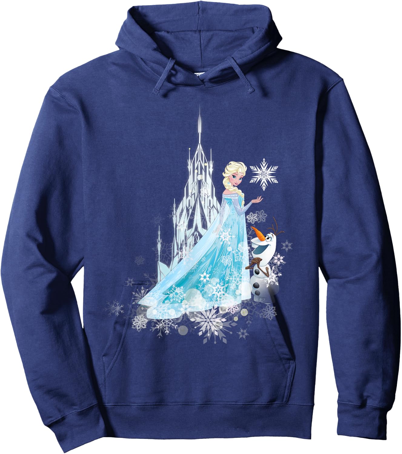 Frozen Elsa And Olaf Winter Magic Hoodie - Hoodie | Navy