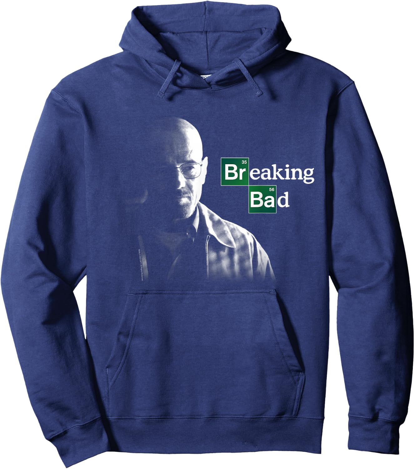 Breaking Bad Walter White with Logo , black Hoodie - Hoodie | Navy