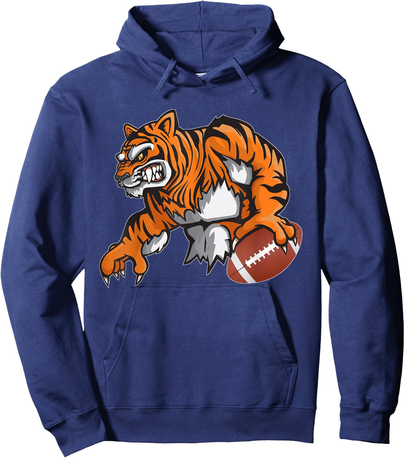 Tiger Football High School College Fan Hoodie - Hoodie | Navy