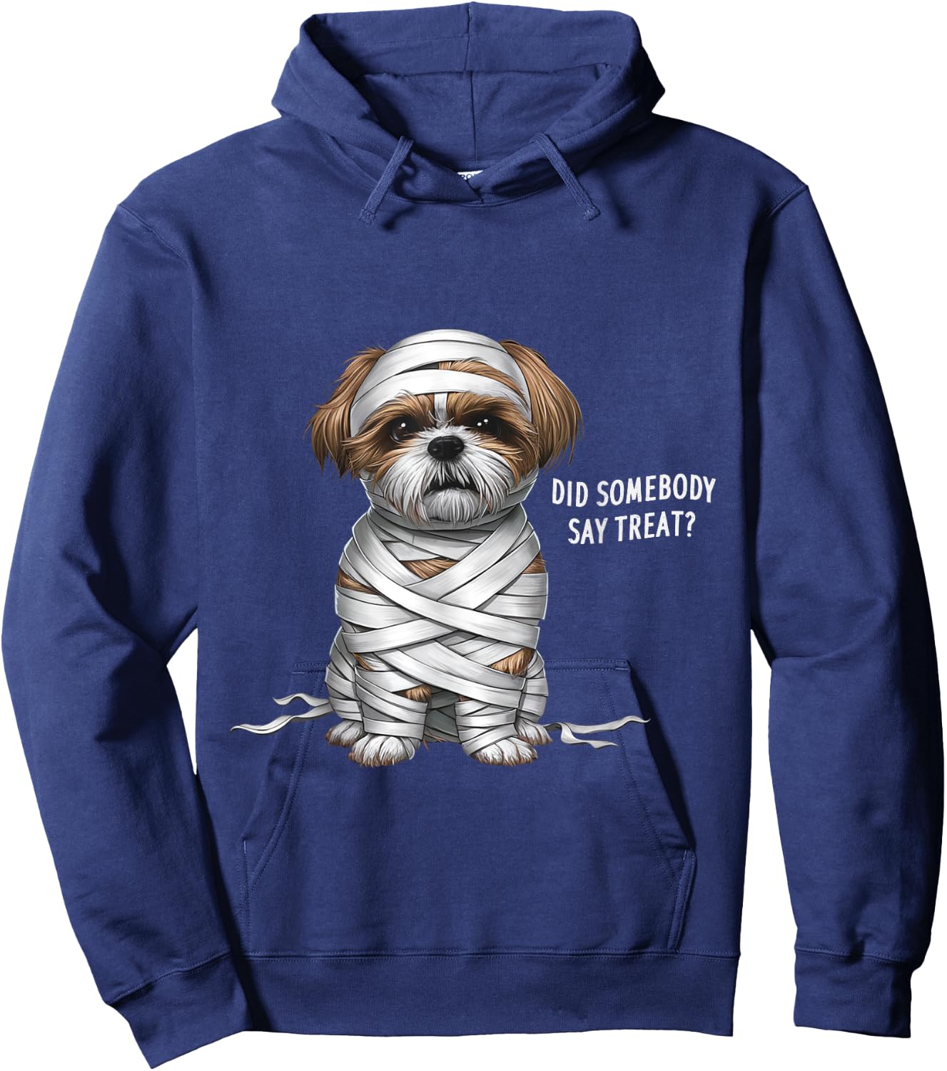 Shih Tzu Mummy Halloween Dog Men Women Kids Hoodie - Hoodie | Navy