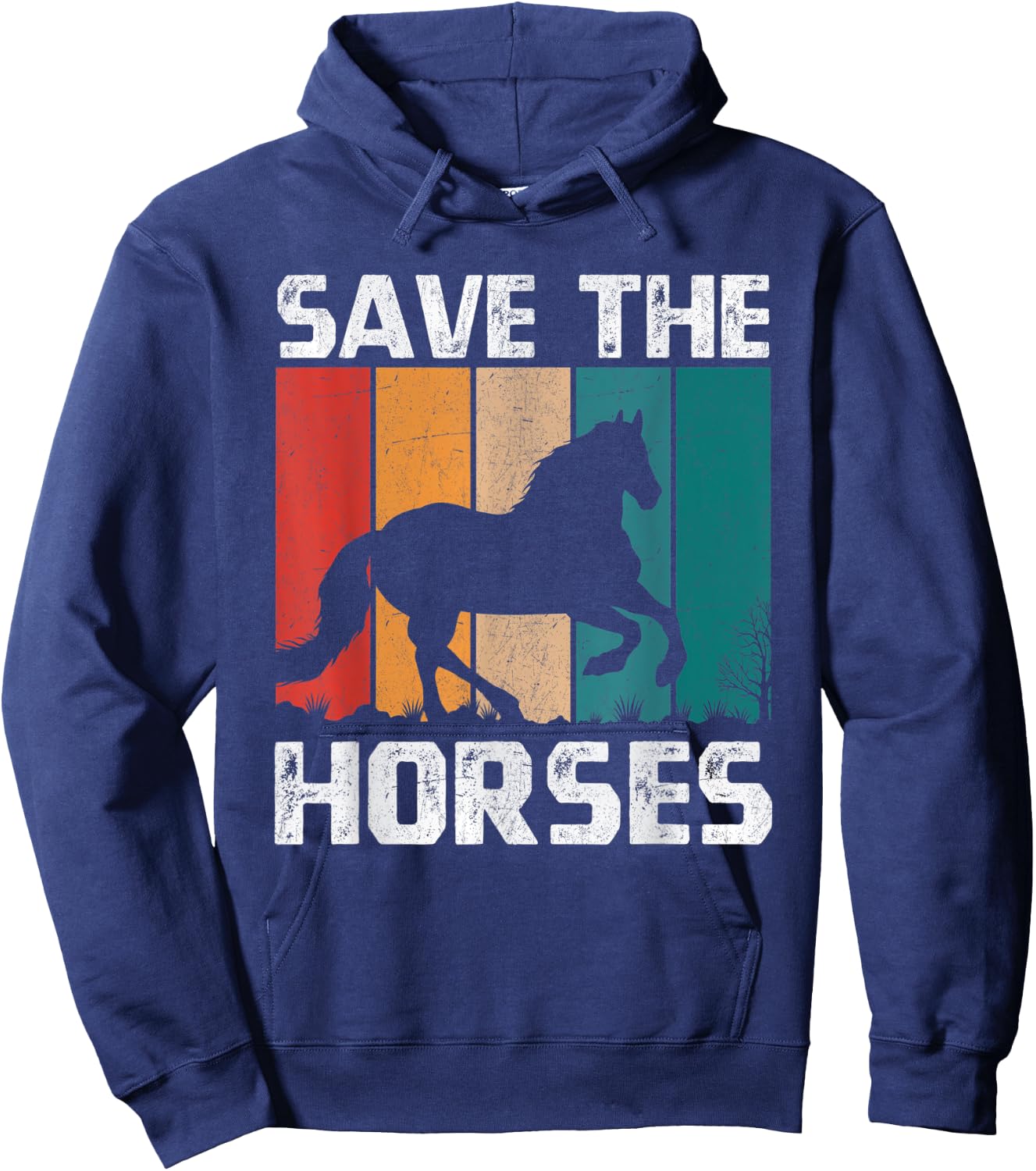 Save The Horses Hoodie - Hoodie | Navy