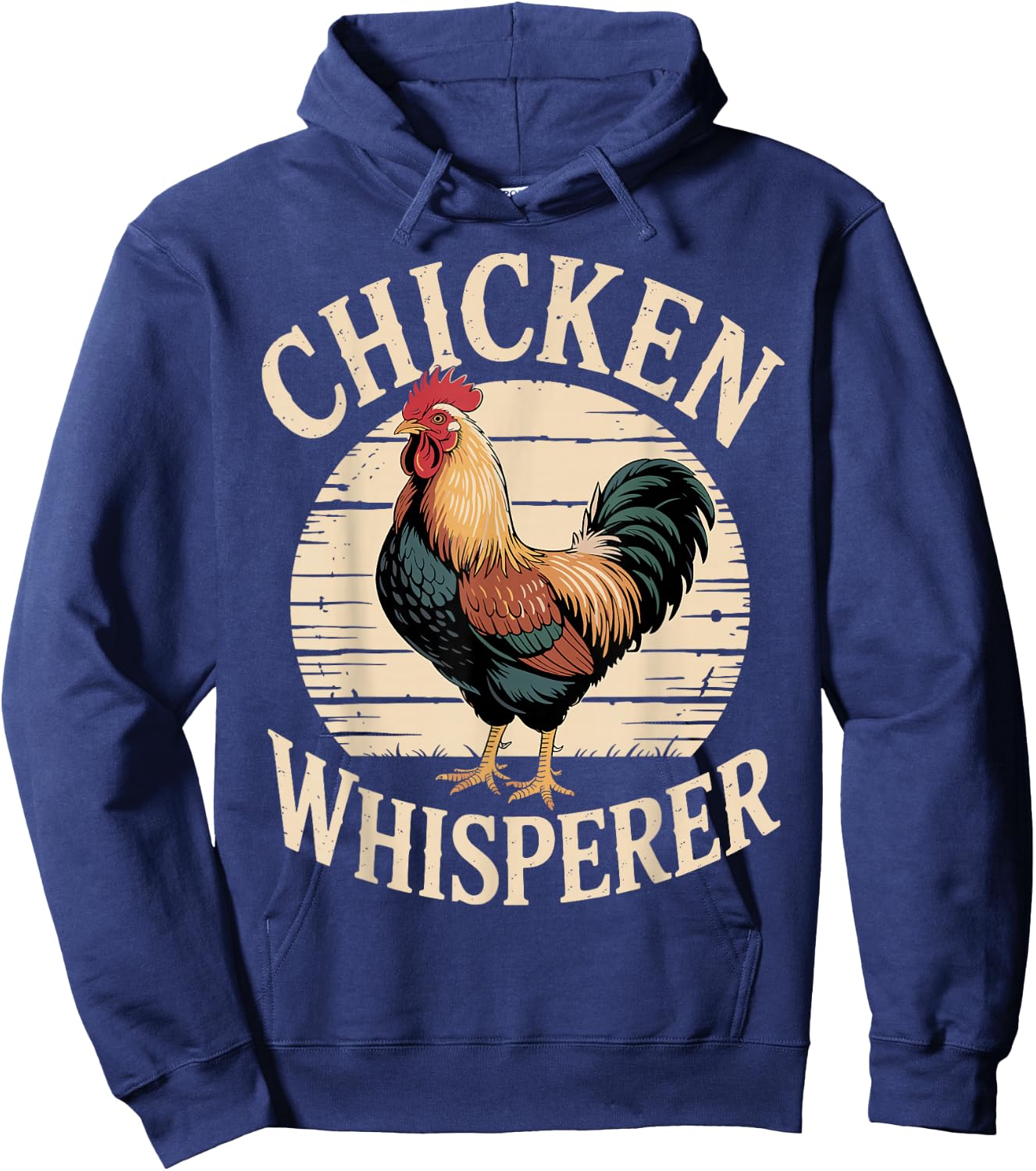 Chicken Whisperer Funny Rooster Farm Animal Hoodie - Hoodie | Navy