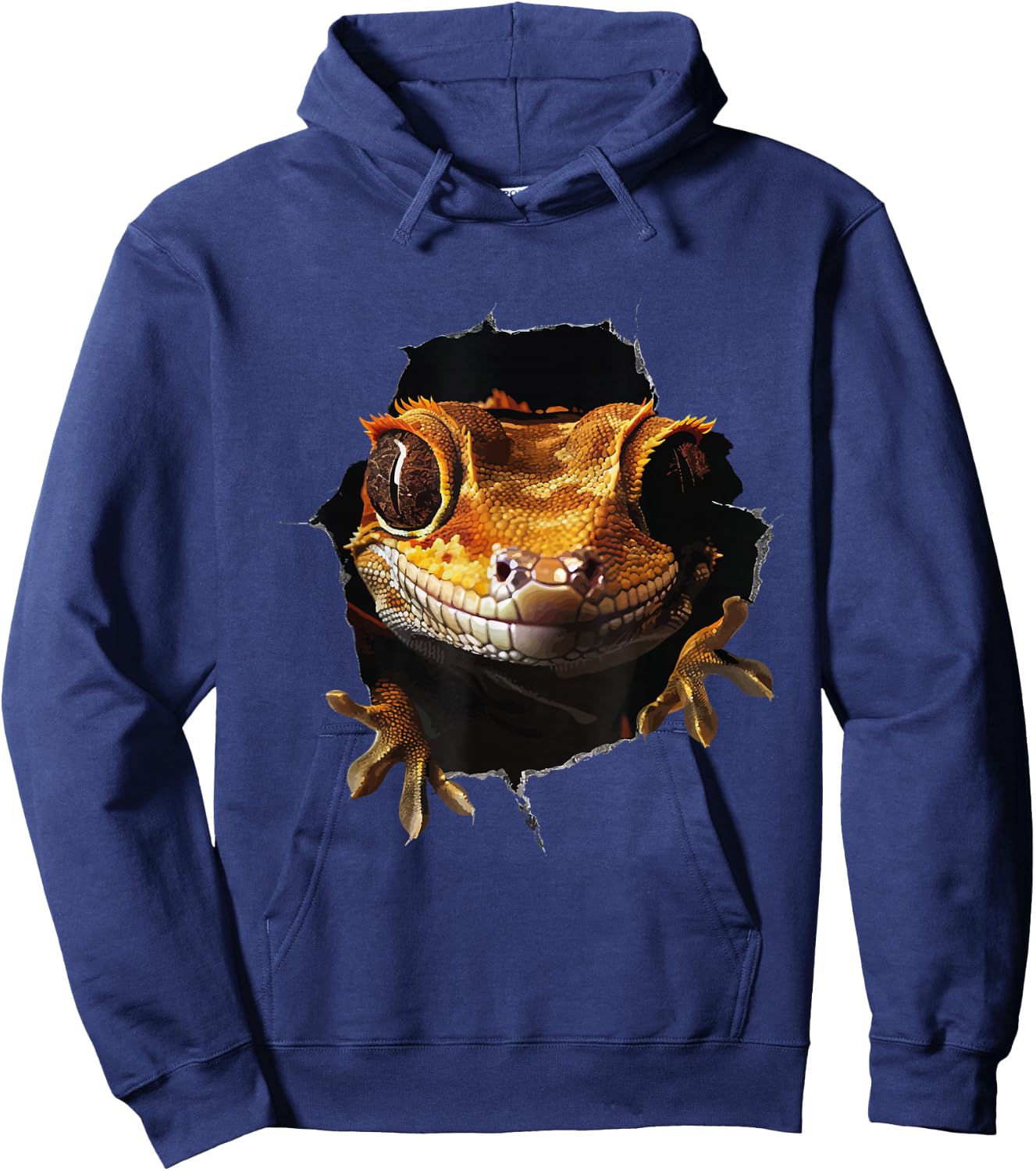 Crested Gecko Hoodie - Hoodie | Navy
