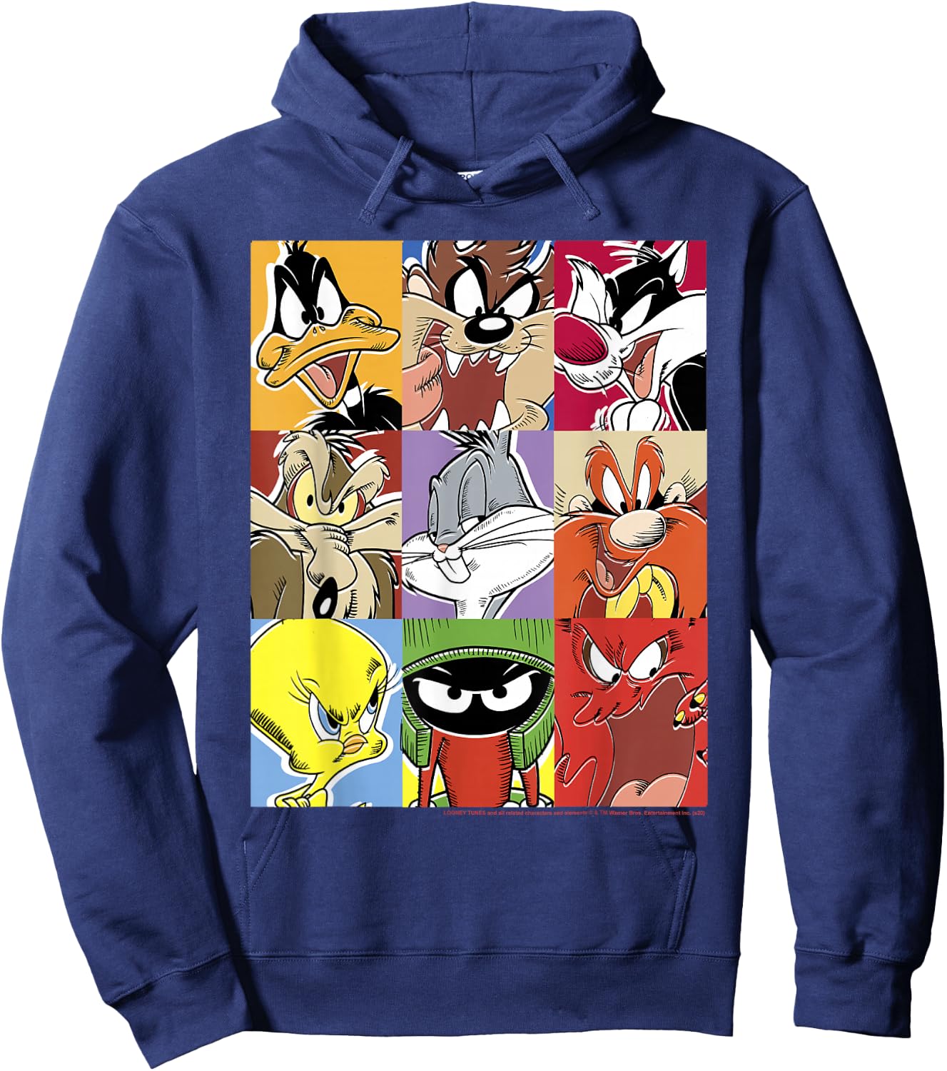 Looney Tunes Character Box Up Small Hoodie - Hoodie | Navy