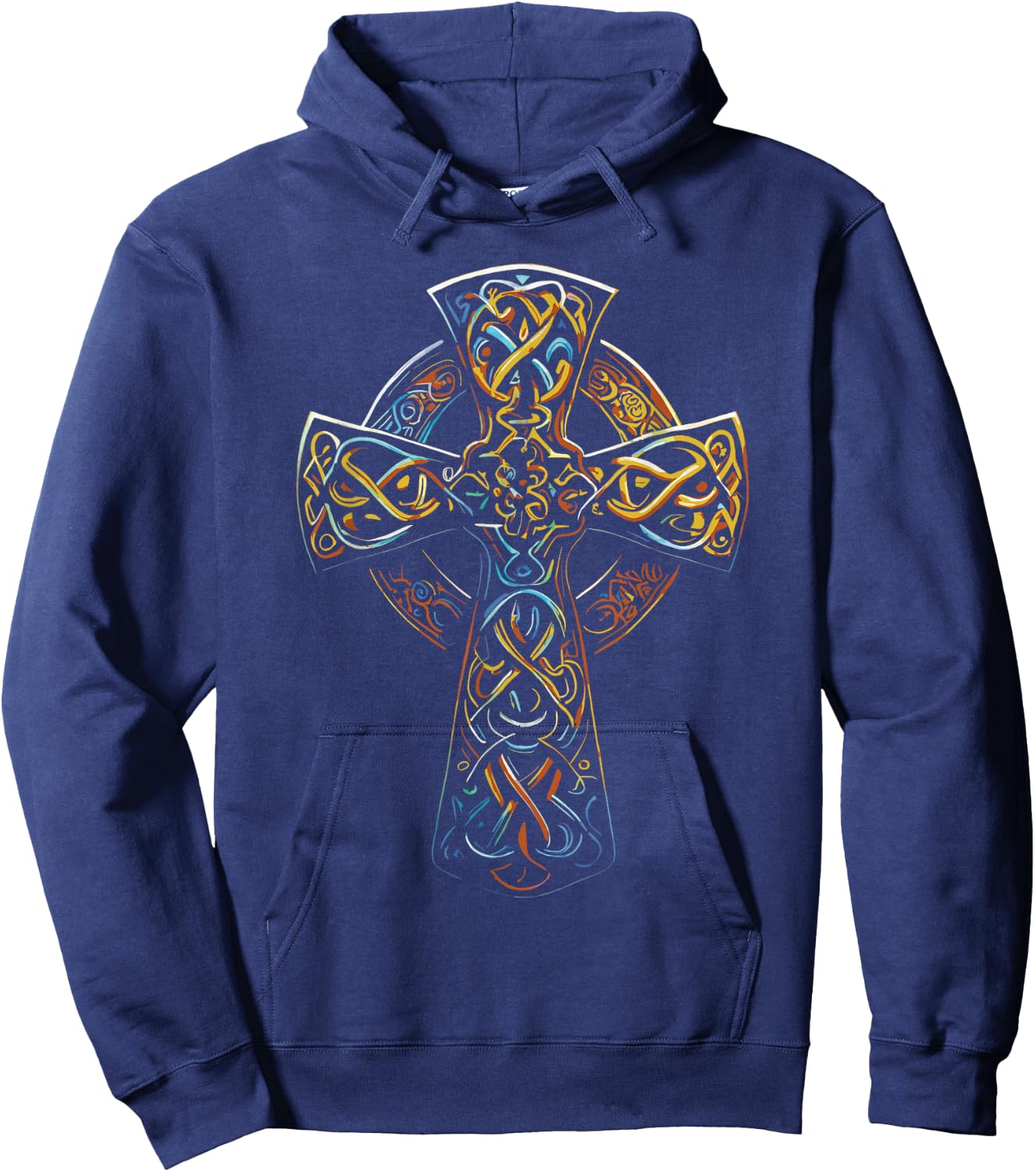 Celtic Cross , Black, S Hoodie - Hoodie | Navy