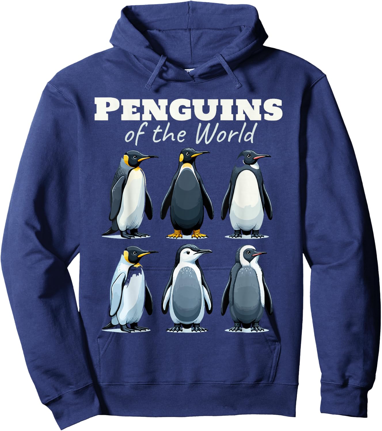 Penguins Of The World Hoodie - Hoodie | Navy