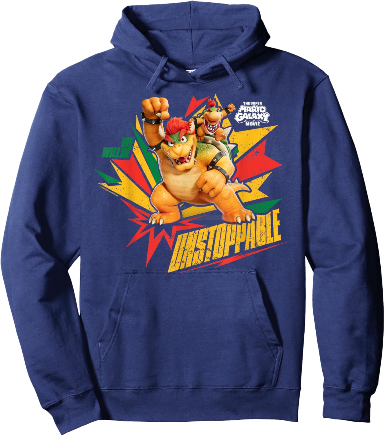 The Super Mario Galaxy Movie Bowser Unstoppable Hoodie - Hoodie | Navy