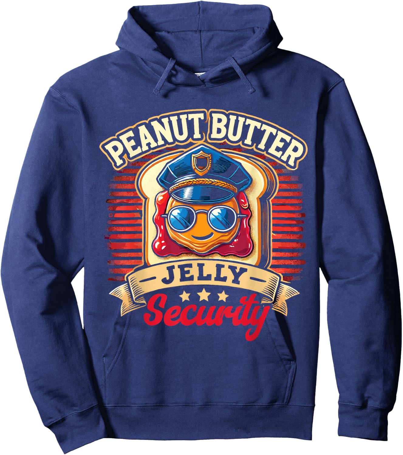 Peanut Butter Jelly Security Hoodie - Hoodie | Navy