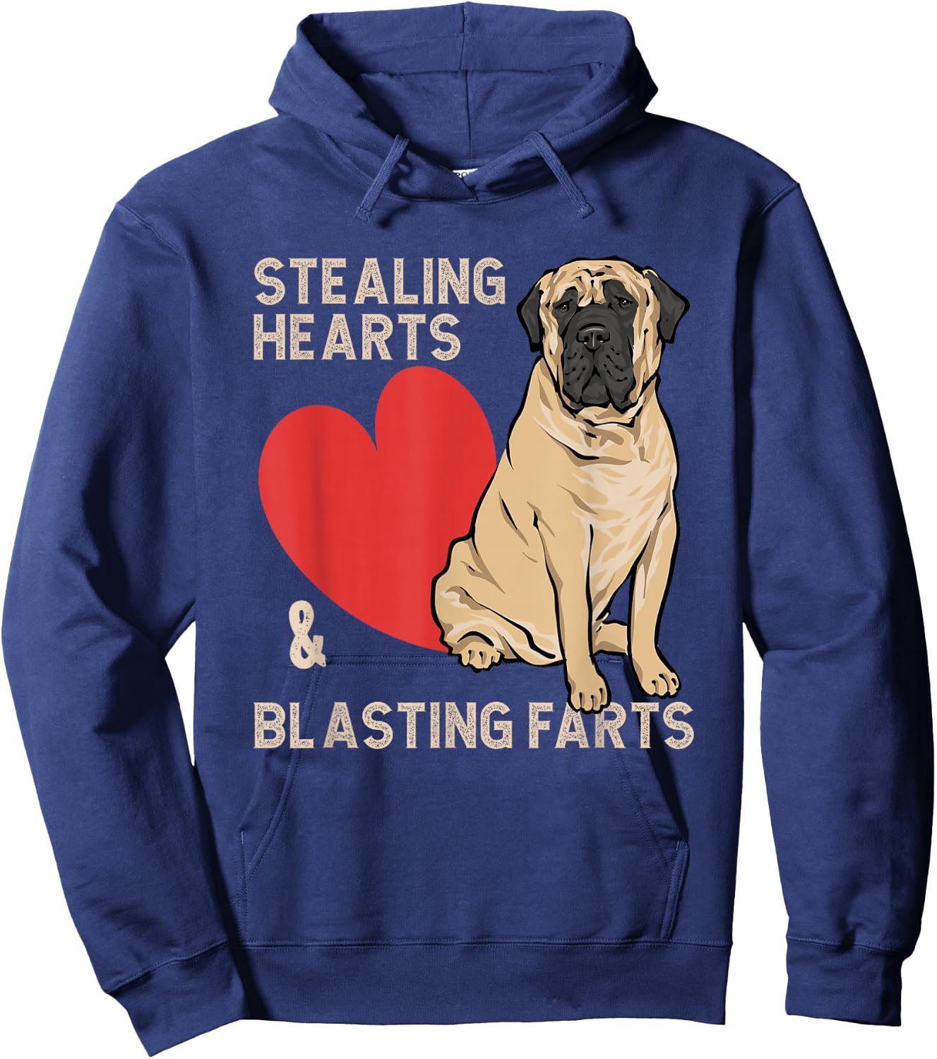 Mastiff Old English Mastiff Dog Hoodie - Hoodie | Navy