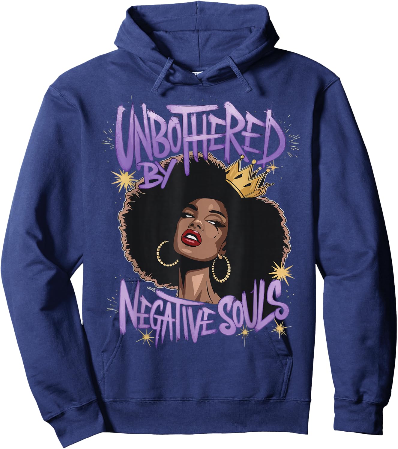 Unbothered By Negative Souls Hoodie - Hoodie | Navy