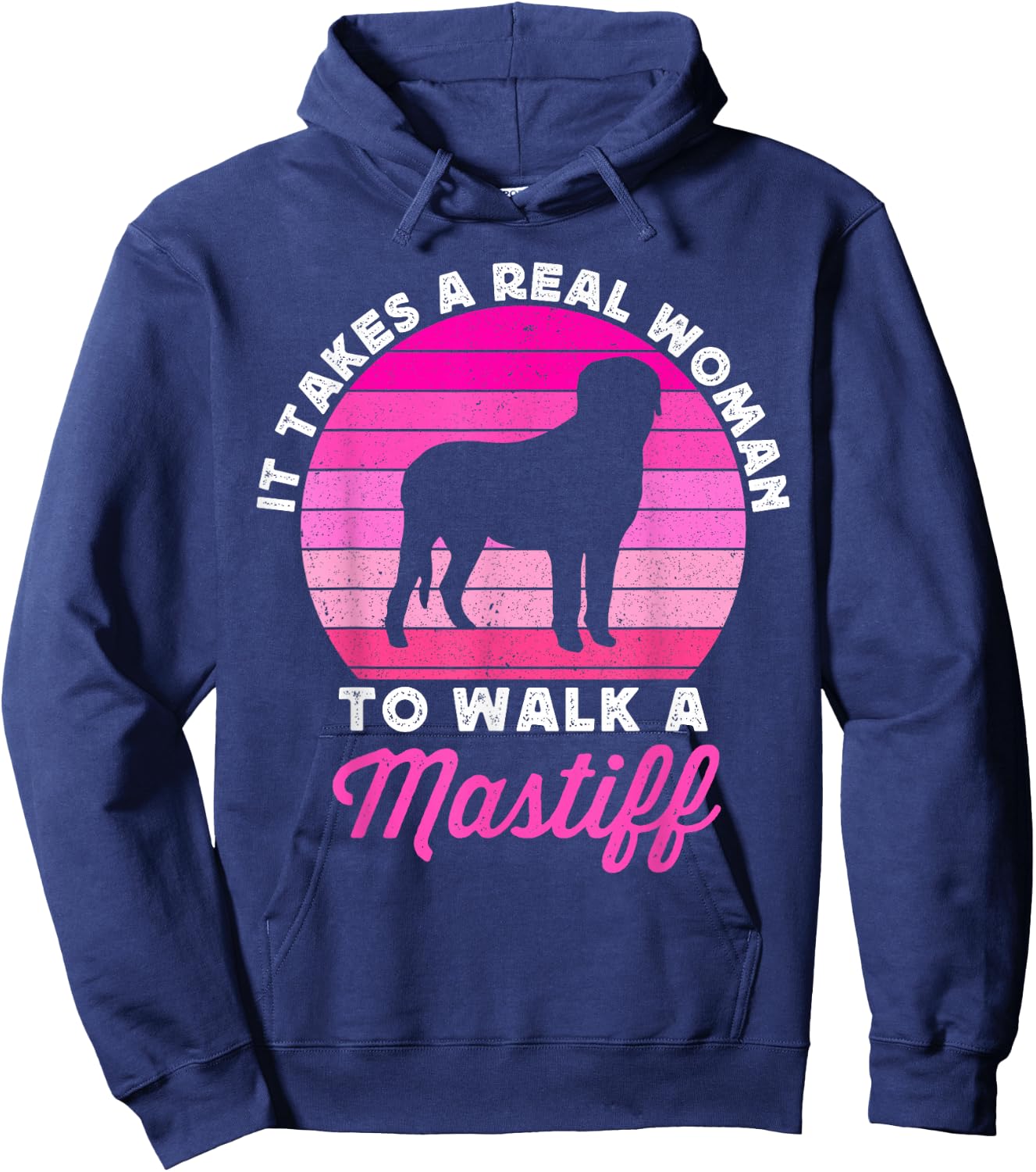 Funny English Mastiff Dog Mastiffs Dog Mom Lady Hoodie - Hoodie | Navy