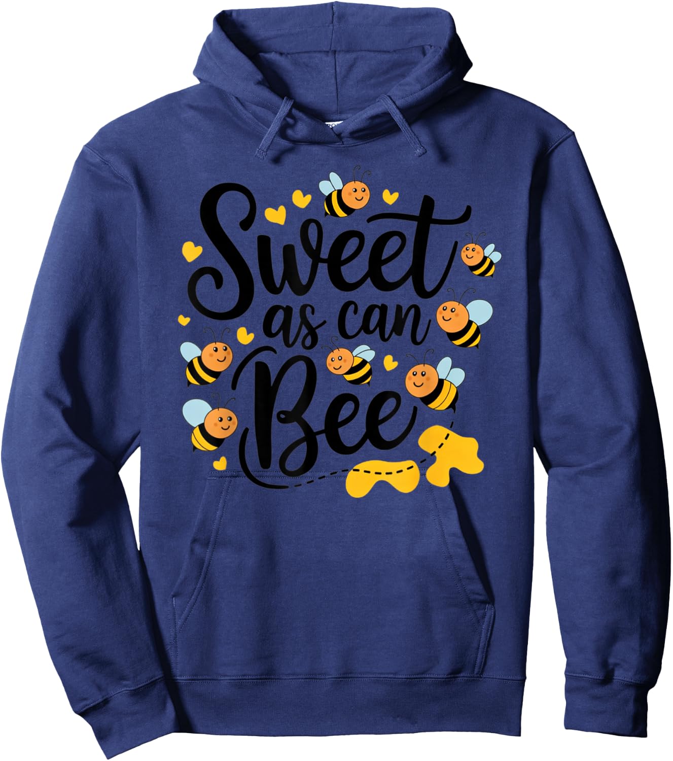 Sweet As Can Bee Cute Hoodie - Hoodie | Navy