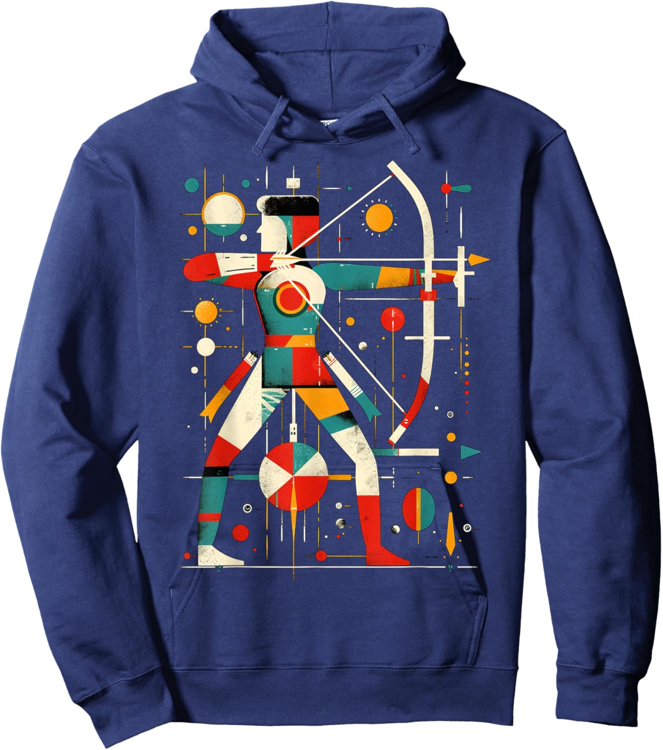 Aesthetic Archer on Sports Archery , Black, S Hoodie - Hoodie | Navy