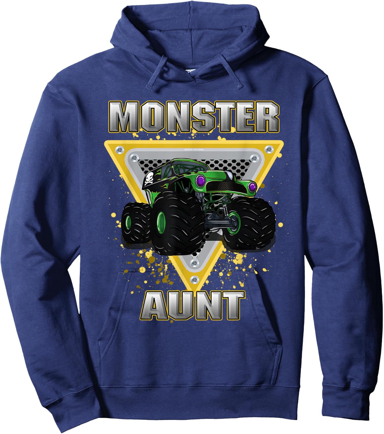 Monster Truck Aunt Hoodie - Hoodie | Navy