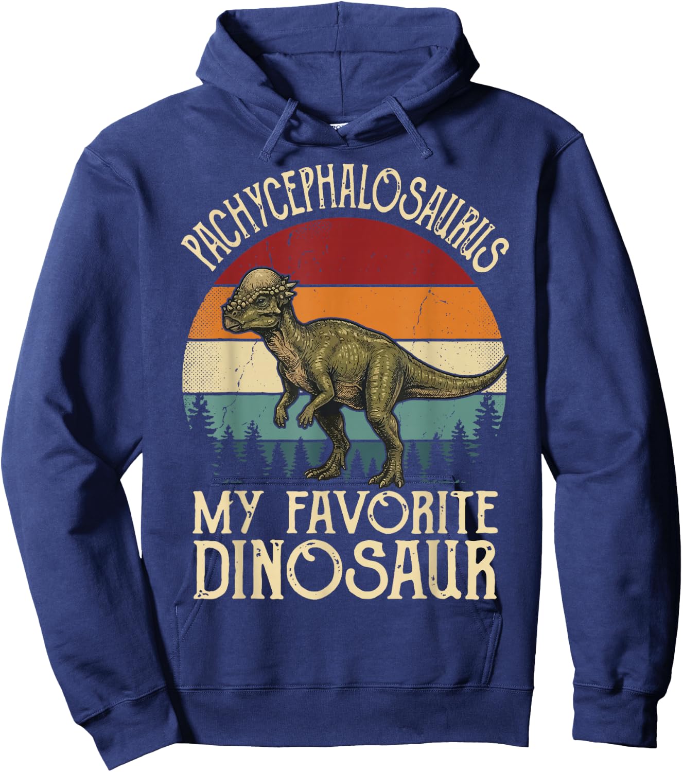 Pachycephalosaurus My Favorite Dinosaur Hoodie - Hoodie | Navy