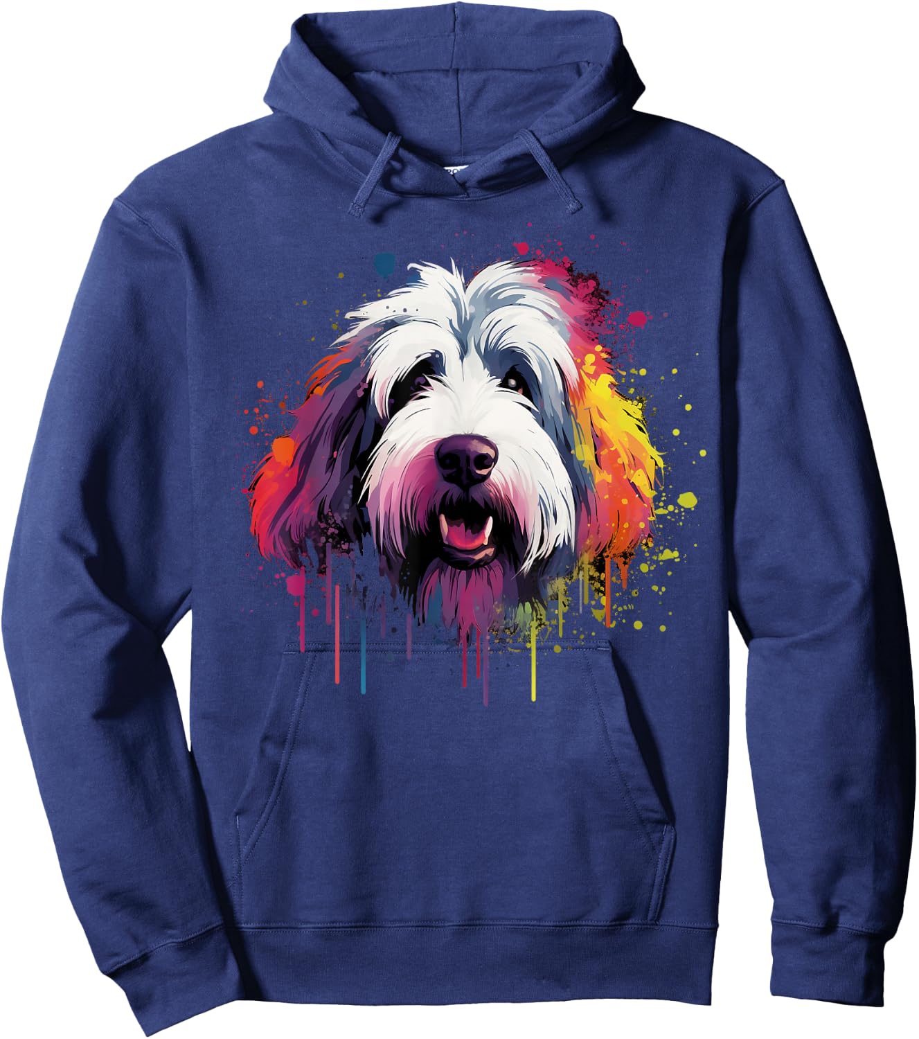 Cute Old English Sheepdog Hoodie - Hoodie | Navy