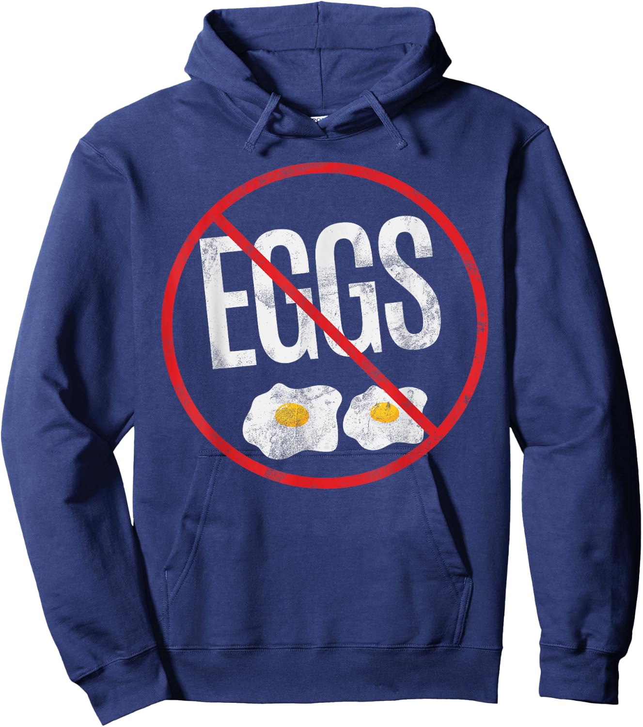 No Egg Allergy Awareness Warning Allergic Hoodie - Hoodie | Navy
