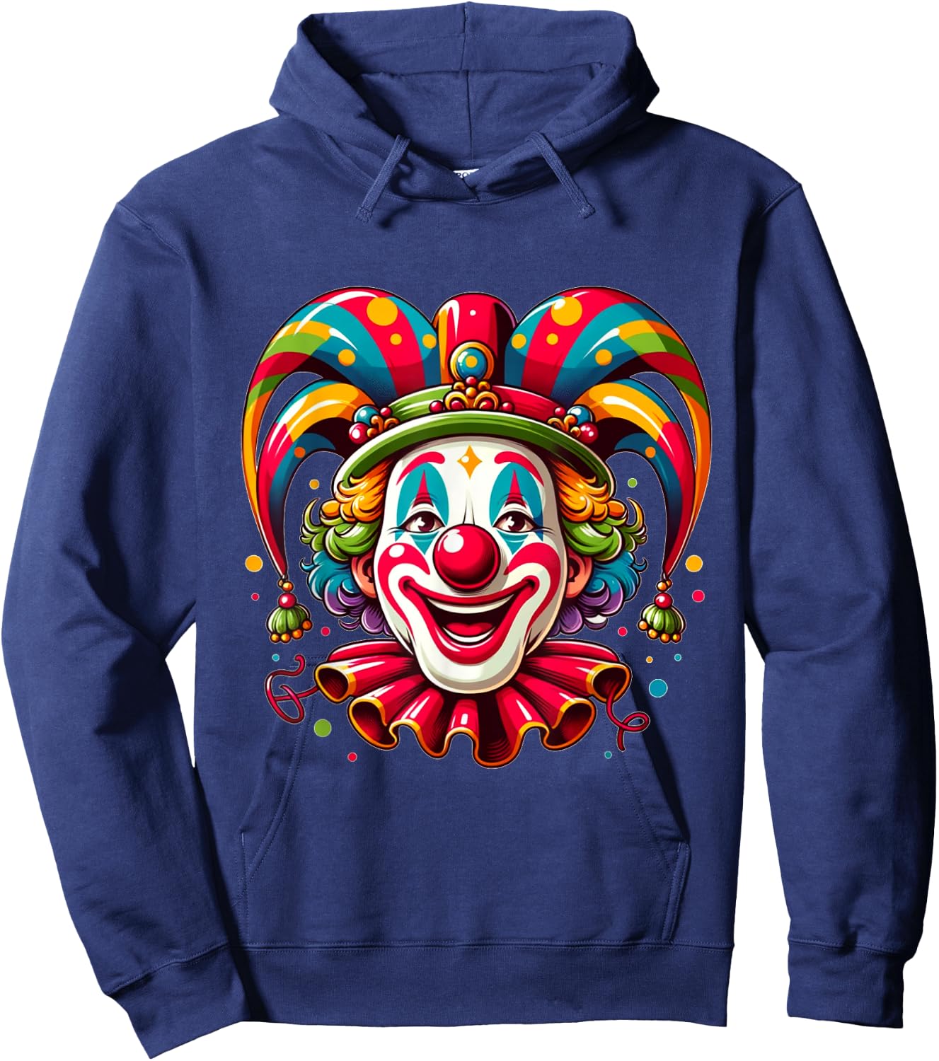 Helau Clown Carnival , black Hoodie - Hoodie | Navy