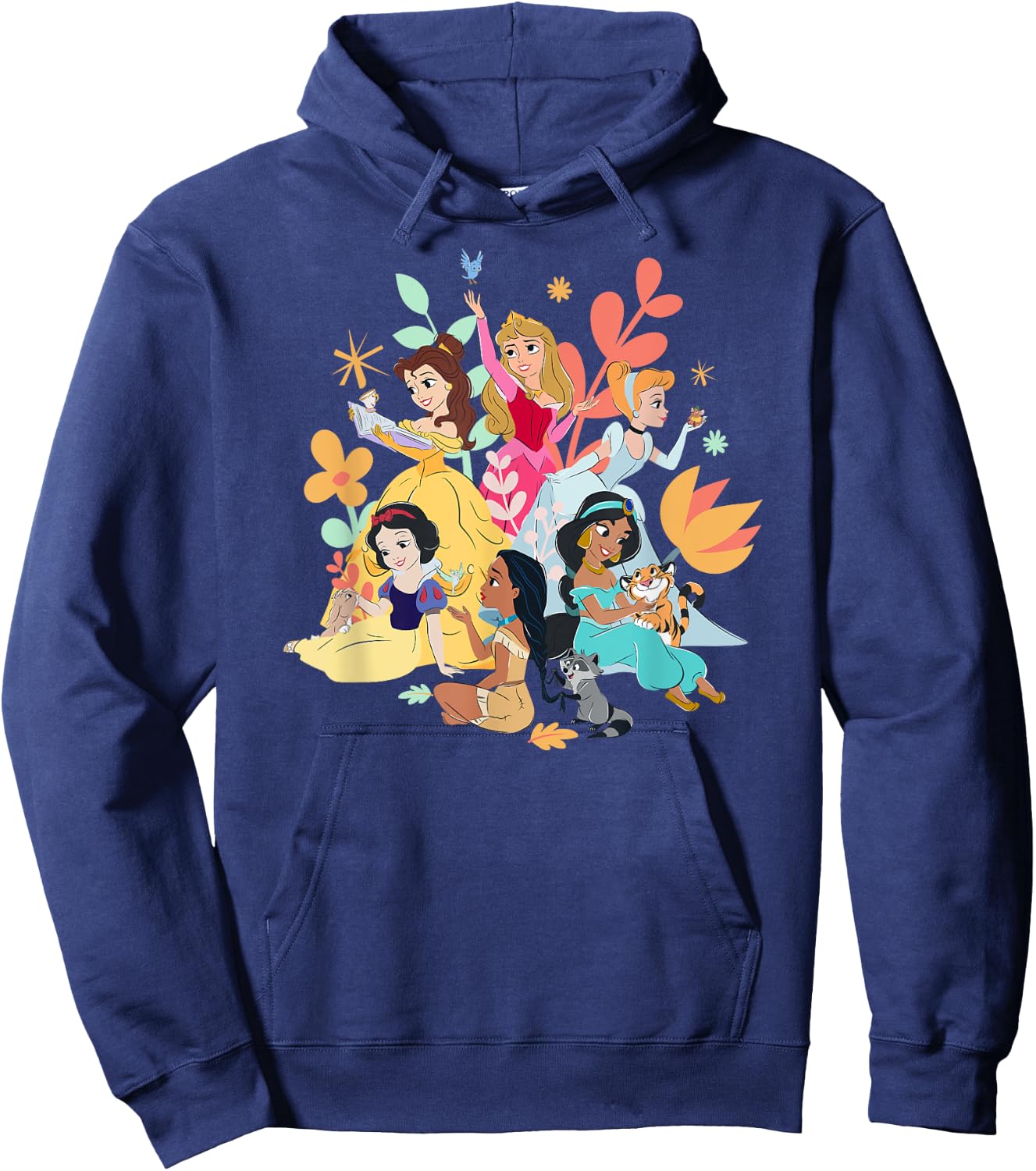 Disney Princesses , Black, S Hoodie - Hoodie | Navy