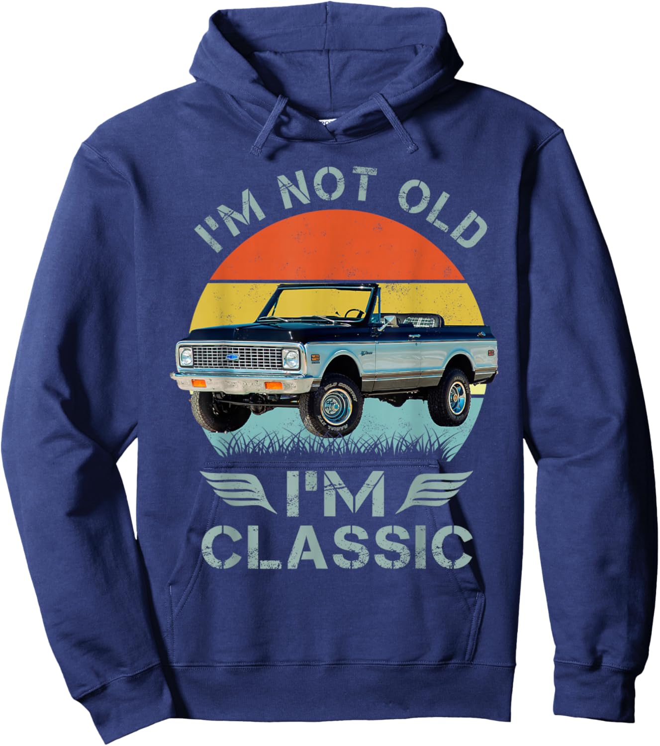 1972 Chevys K5 Blazer Hoodie - Hoodie | Navy