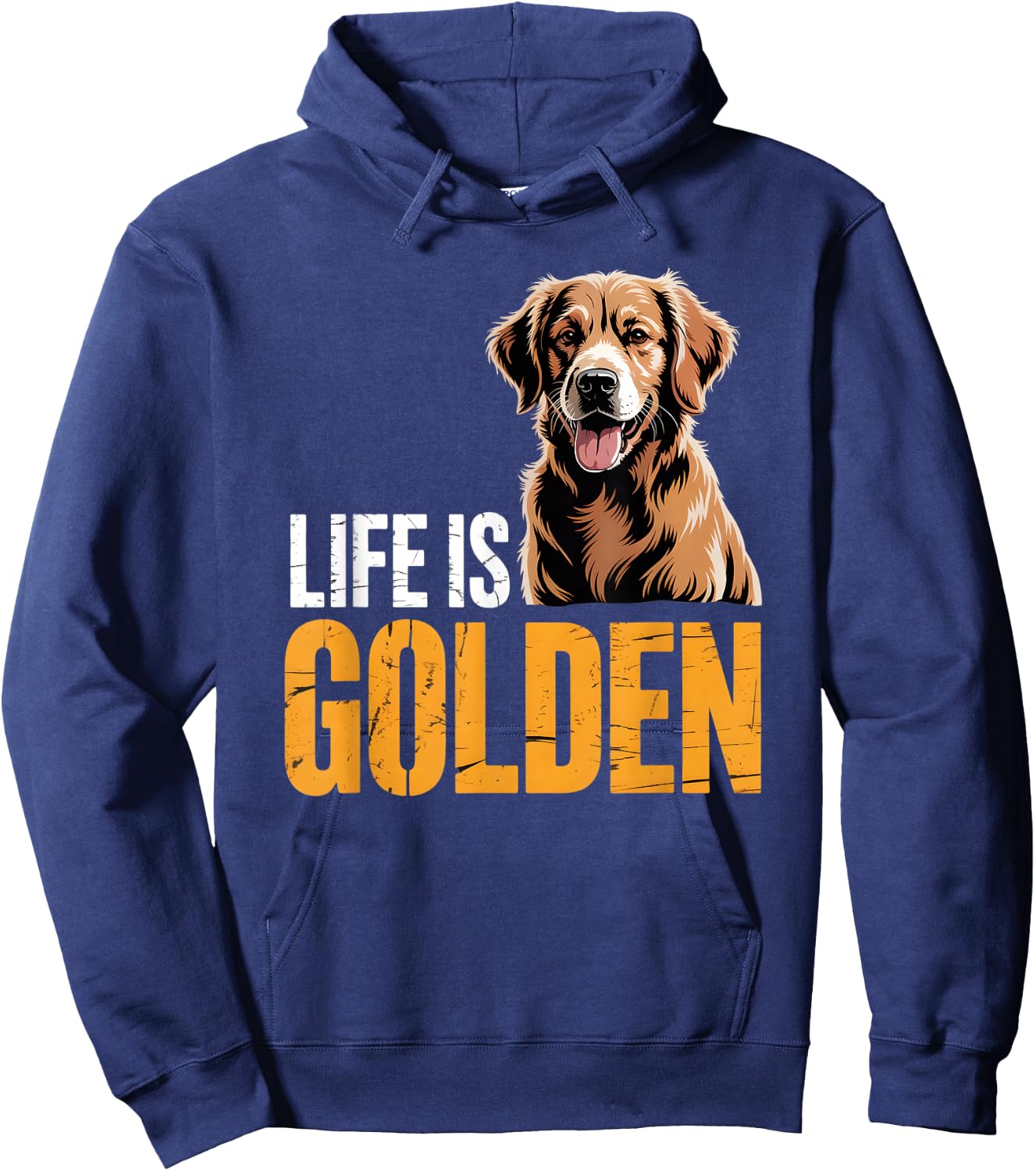 Golden Retriever Hoodie - Hoodie | Navy