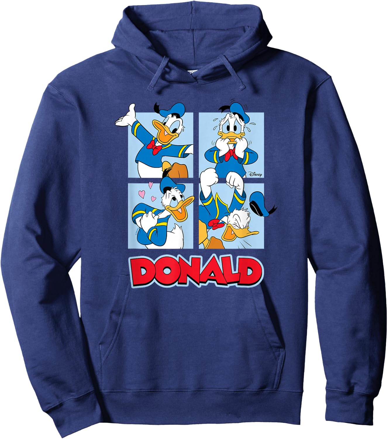 Donald Duck - Donald Duck Grid Hoodie - Hoodie | Navy