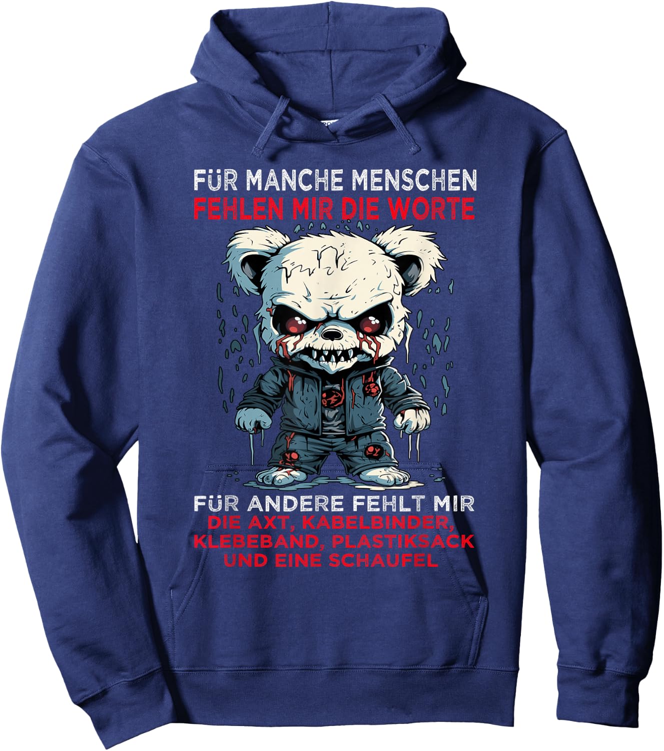 Funny Sayings for Some People with Words, black Hoodie - Hoodie | Navy