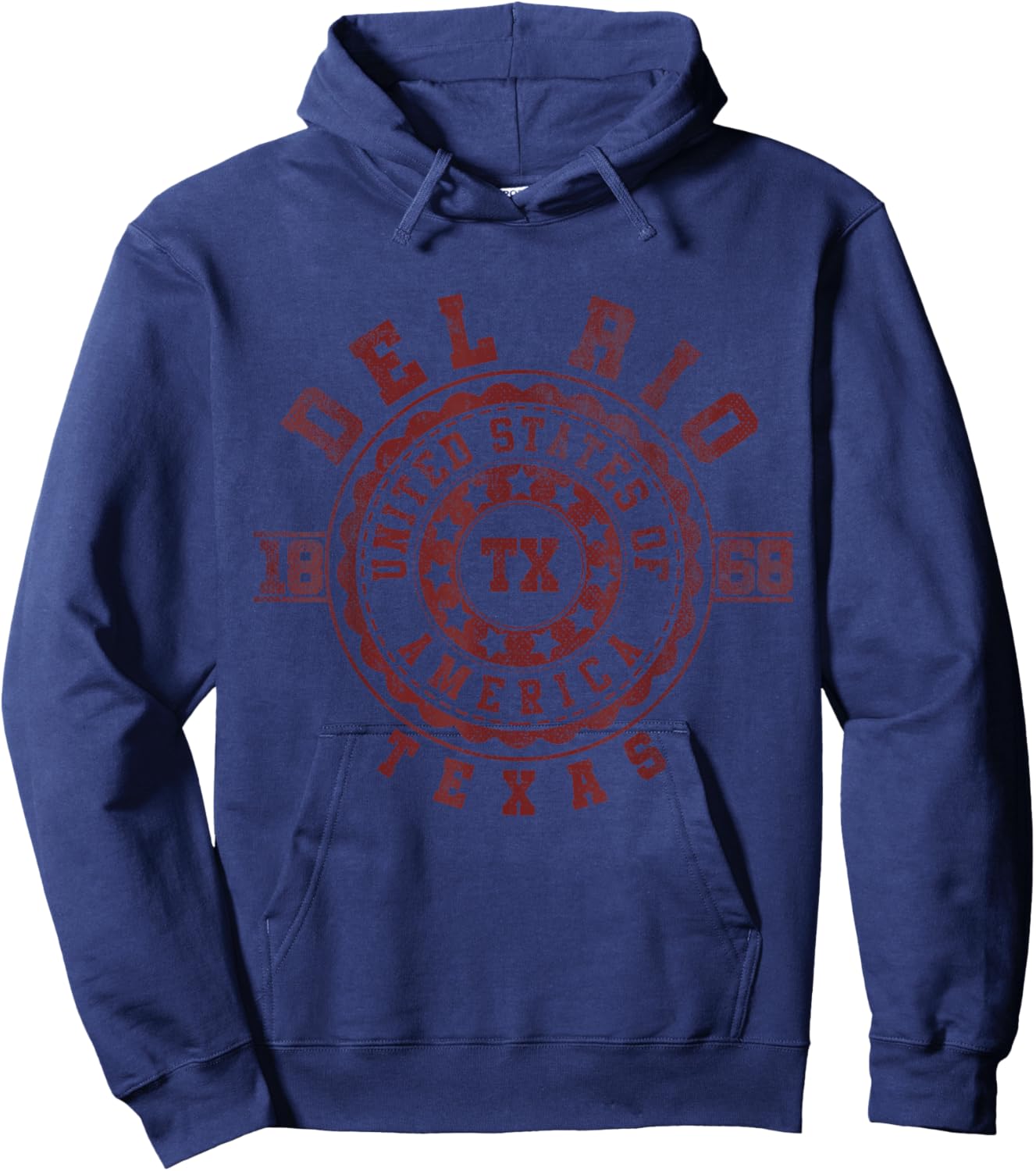 Del Rio TX | Texas | Vintage City Apparels Hoodie - Hoodie | Navy