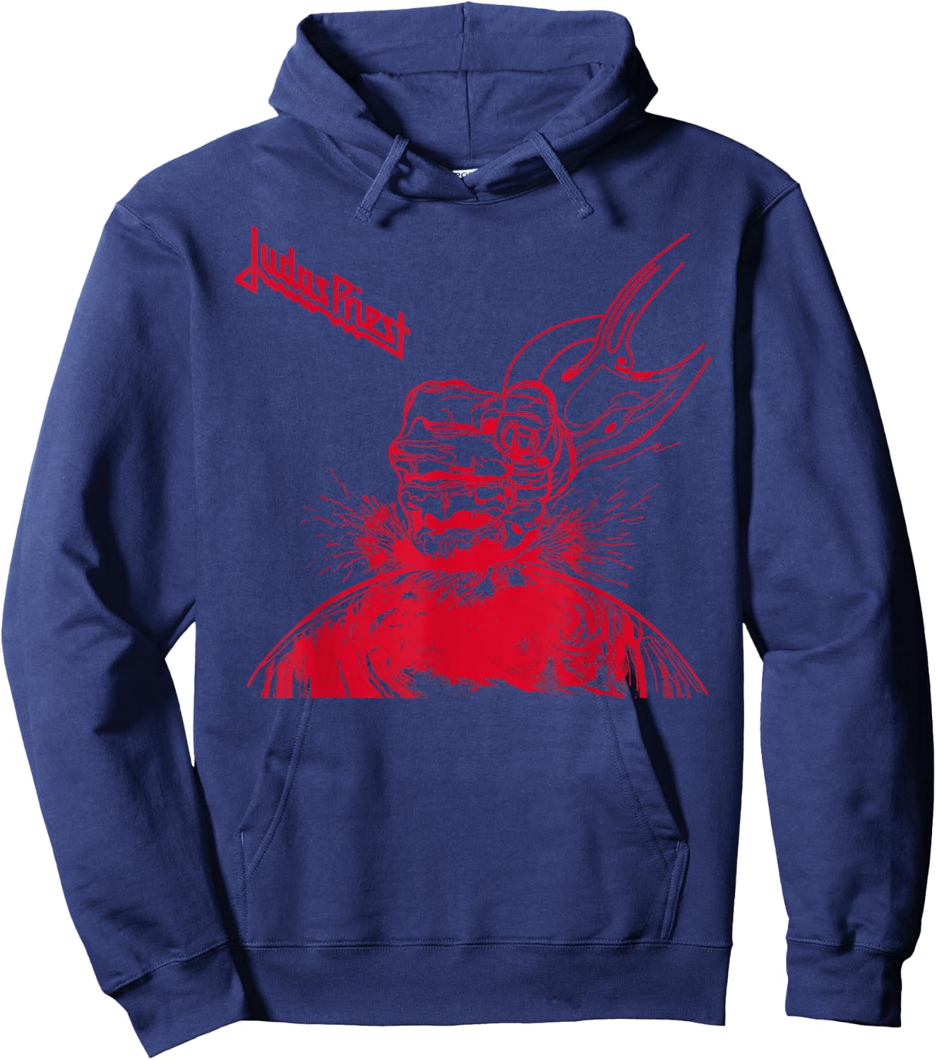 Judas Priest – Ram It down Red Logo Hoodie - Hoodie | Navy