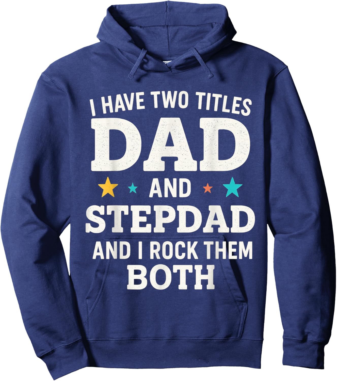 Best Dad and Stepdad Cute Fathers Day from Wife Hoodie - Hoodie | Navy