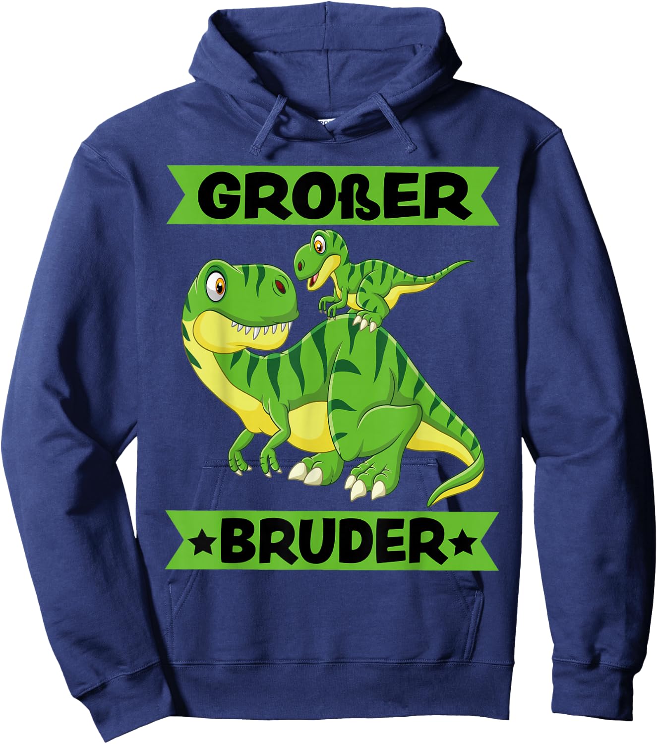Dinosaur Big Brother 2025 Cute T-Rex Dino Hoodie - Hoodie | Navy