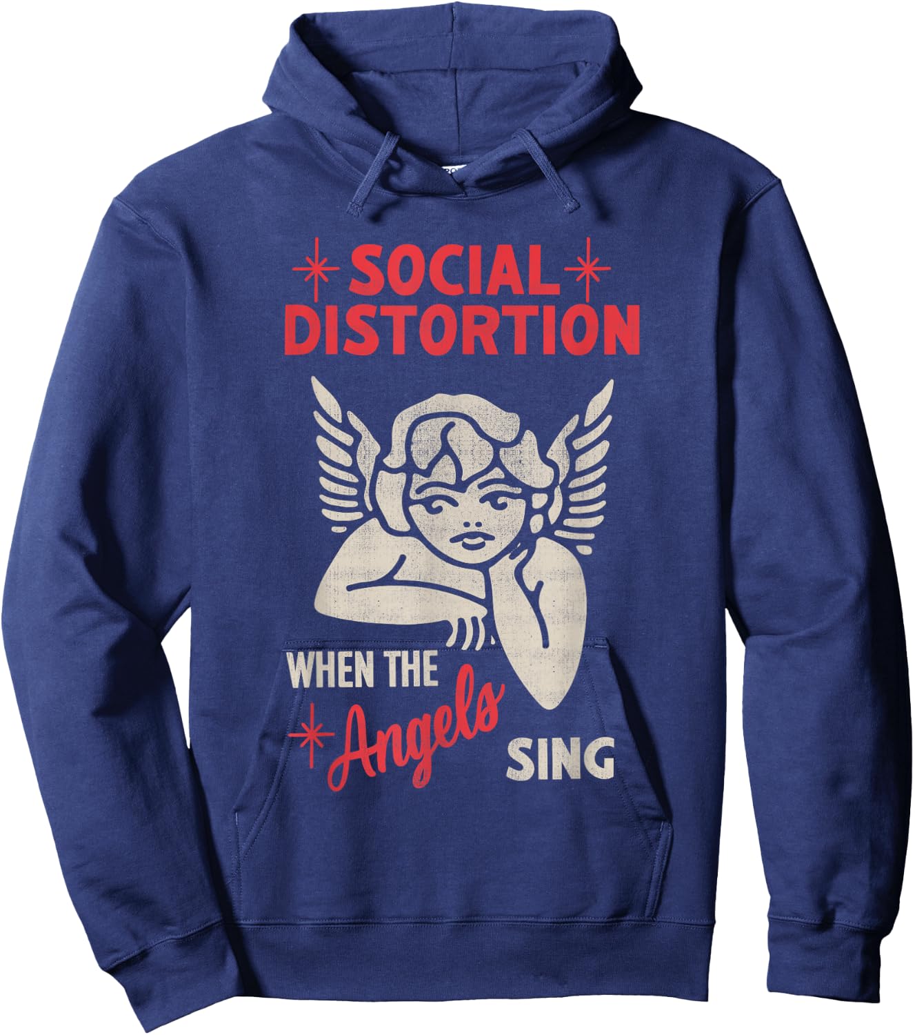 Official Social Distortion When Angels Sing Hoodie - Hoodie | Navy