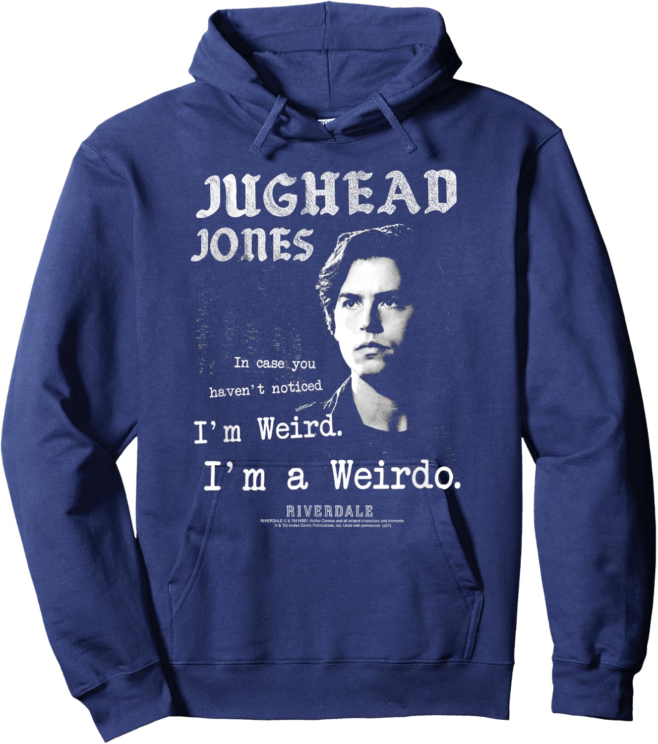 Riverdale Weirdo Jughead Portrait Hoodie - Hoodie | Navy