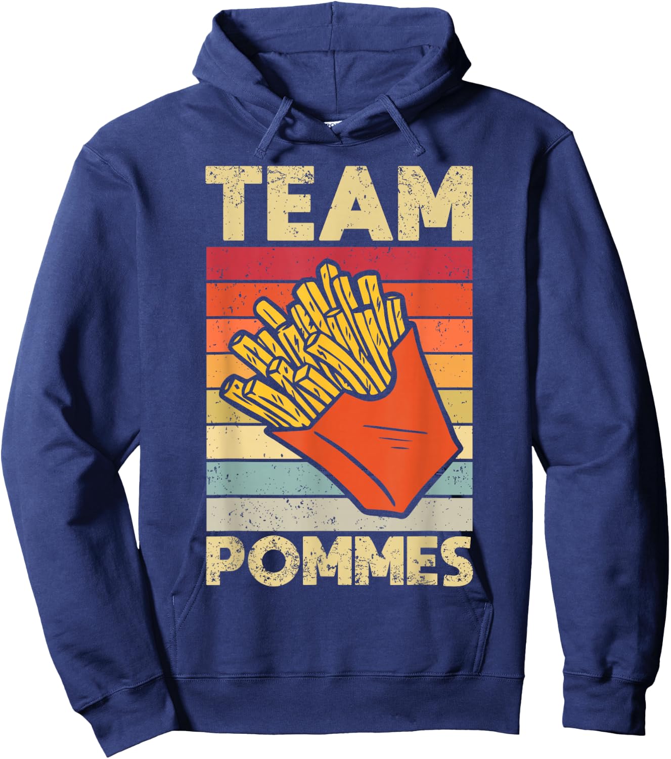 French Fries Lover French Fries Gift Hoodie - Hoodie | Navy