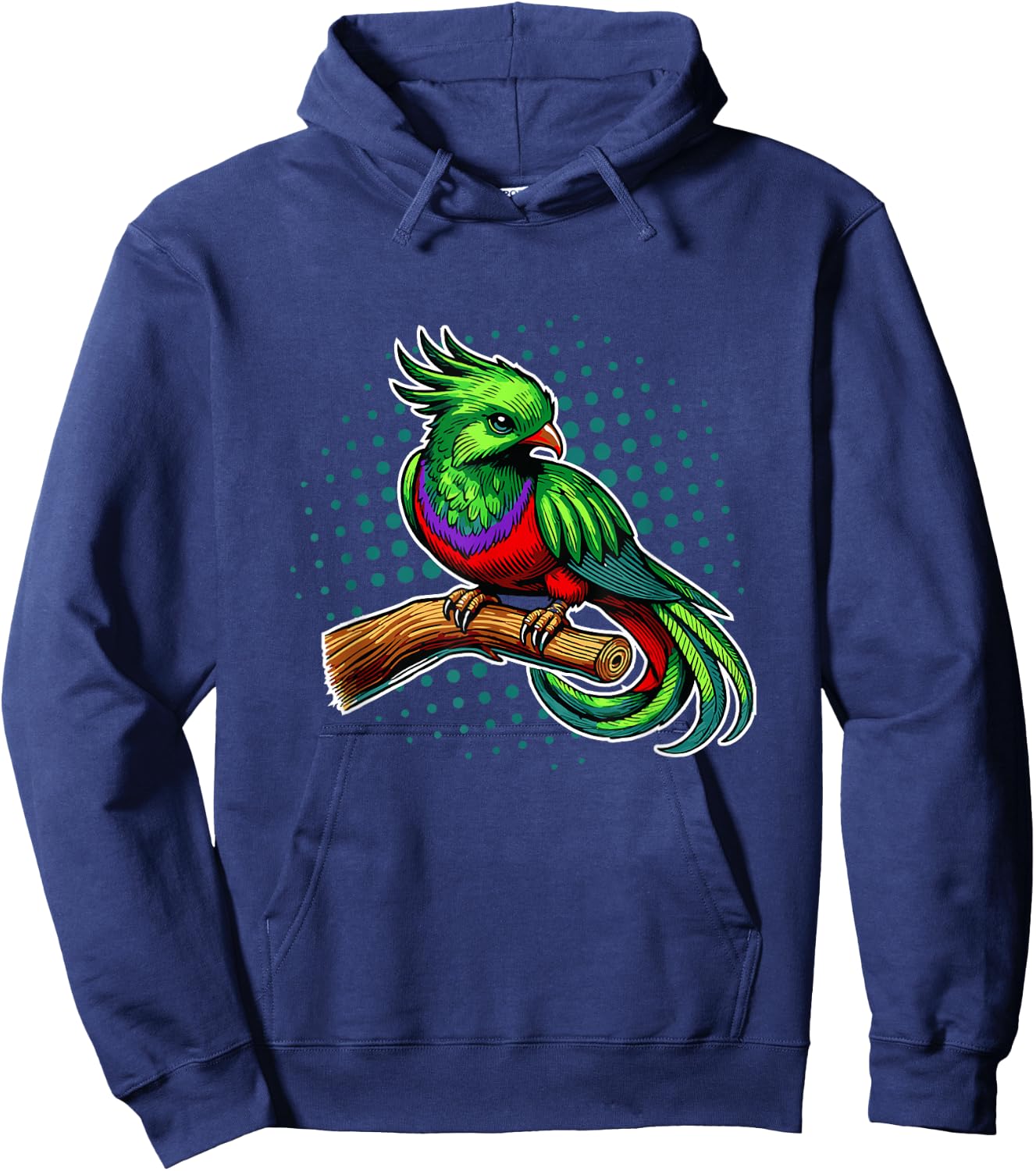 Guatemalan Quetzal , Black, S Hoodie - Hoodie | Navy