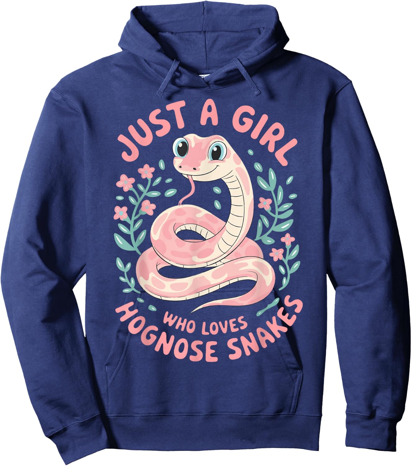 Just A Girl Who Loves Hognose Snakes Hoodie - Hoodie | Navy