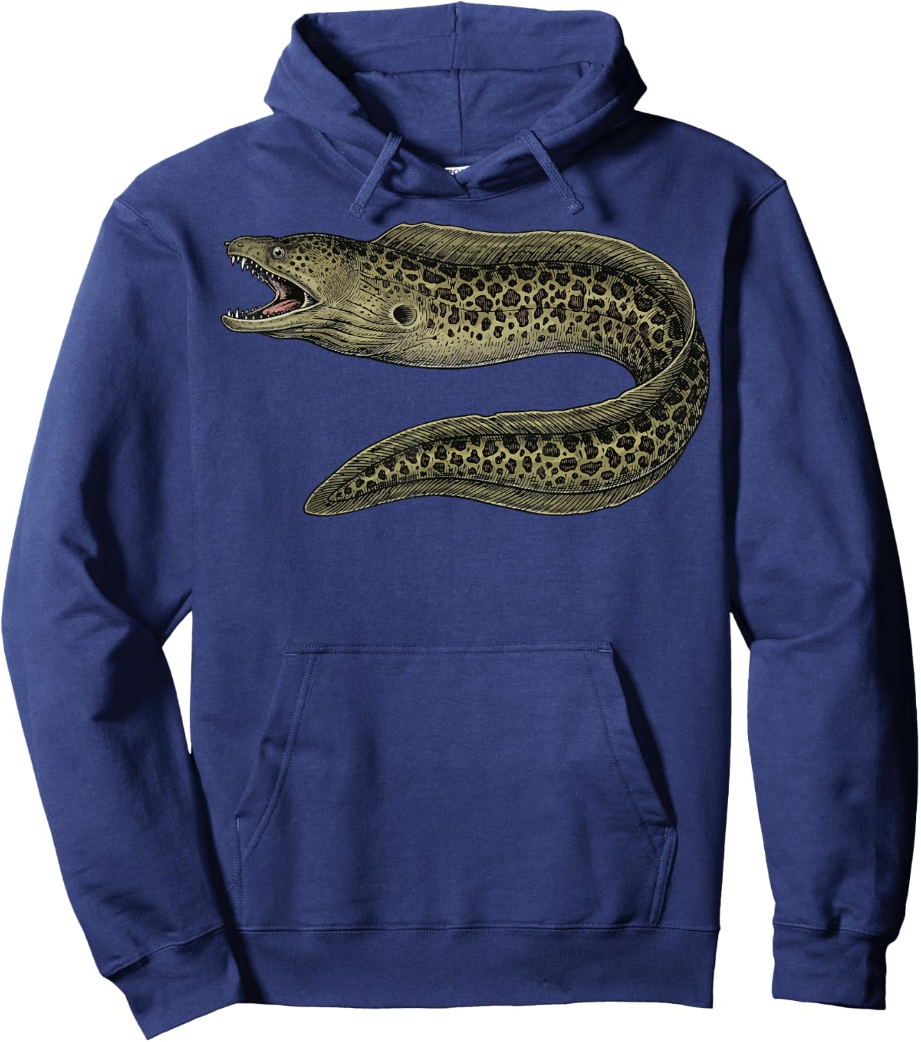 Moray EEL Illustration Hoodie - Hoodie | Navy