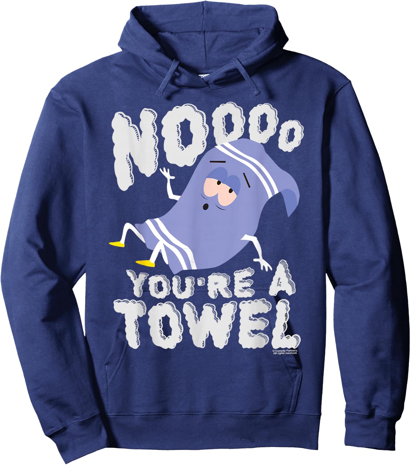 South Park Towlie Noooo You're a Towel , black Hoodie - Hoodie | Navy